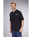 Zip Poloshirt schwarz Größe XXXL