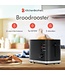 KitchenBrothers Toaster - Toaster - 6 Heizstufen - 2 extra breite Schlitze - 870W - Schwarz