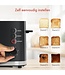 KitchenBrothers Toaster - Toaster - 6 Heizstufen - 2 extra breite Schlitze - 870W - Schwarz