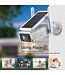 PuroTech - IP-Sicherheitskamera - Außenkamera mit Solarpanel - Solarbetrieben - Drahtlos - Wifi Smart Wasserdicht IP66 - 1080P HD - Nachtsicht - Mit Rekorder