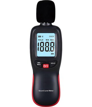 PuroTech PuroTech Noise Meter - Digitales Dezibel-Messgerät - LCD-Bildschirm - Lärm - 30 dB bis 130 dB - Professionelle Lärmmessung - Schalldämmung - Batterien enthalten