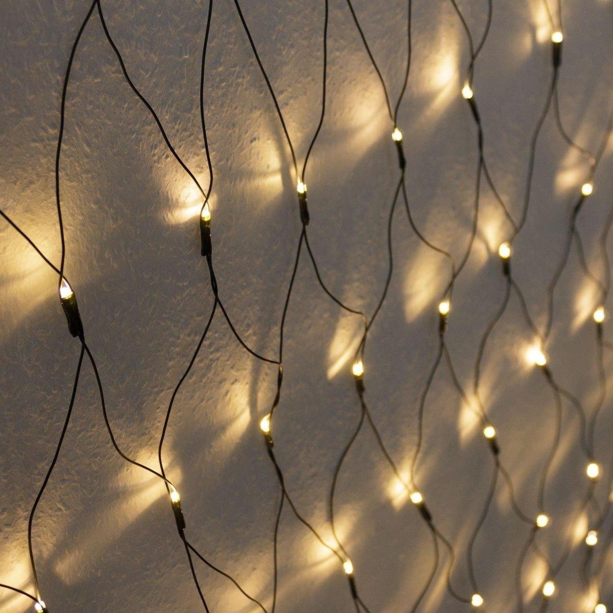 LED Licht günstig Kaufen-Deuba-Weihnachtslichternetz mit 160 warm-weißen LEDs | für den Innen- und Außenbereich | 200 x 150 cm | MIT Fernbedienung. Deuba-Weihnachtslichternetz mit 160 warm-weißen LEDs | für den Innen- und Außenbereich | 200 x 150 cm 