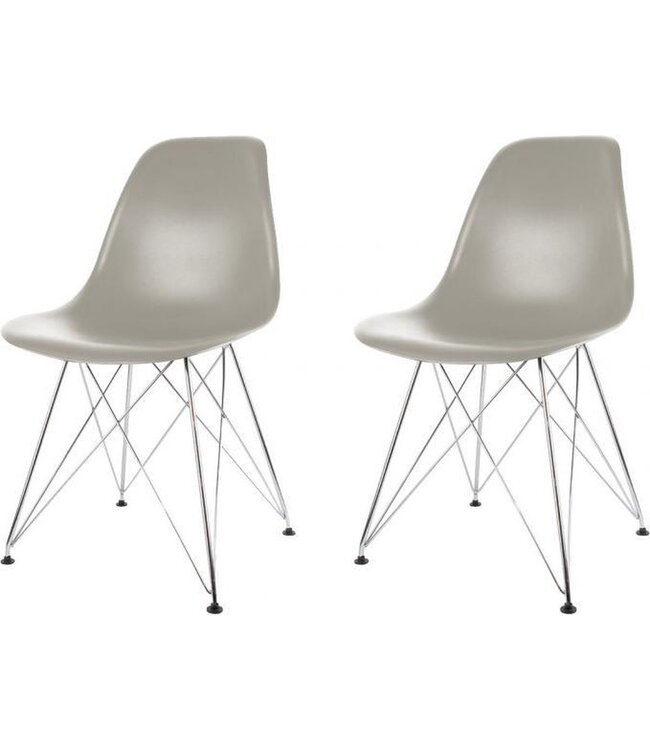 Das Konzept Fabrik Stühle - Grau - Set von 2