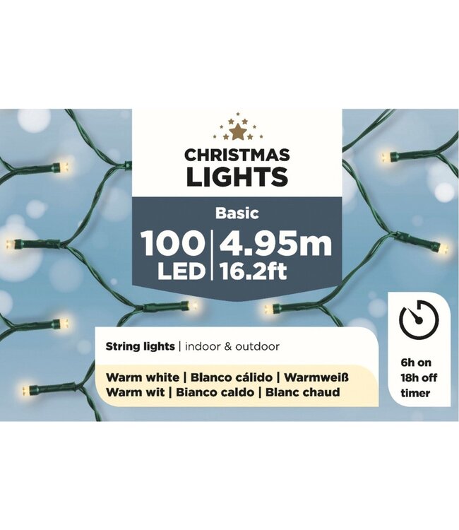 Weihnachtsbeleuchtung Weihnachtsbeleuchtung - 100 LED - 4,95 m