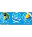 Wasserspielmatte Hund - Ø100 CM - Hundebad und Kühlmatte - mit Sprinklern - passt zu fast jedem Gartenschlauch - PVC - Blau