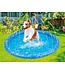 Wasserspielmatte Hund - Ø100 CM - Hundebad und Kühlmatte - mit Sprinklern - passt zu fast jedem Gartenschlauch - PVC - Blau