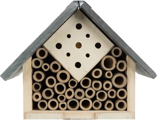 4011905595078 - Insektenhotel 18x29x10 cm Kiefernholz und Schiefer Trixie Braun 4011905595078 - Insektenhotel 18x29x10 cm Kiefernholz und Schiefer Trixie Braun