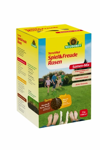 Schnell Und günstig Kaufen-TerraVital Spiel & Freude Rasensaatgut-Mischung (3 kg). TerraVital Spiel & Freude Rasensaatgut-Mischung (3 kg) <![CDATA[TerraVital Spiel&FreudeRasensamenmix Rasensaatgutmischung für einen strapazierfähigen und robusten Spielrasen. Keimt schnell 