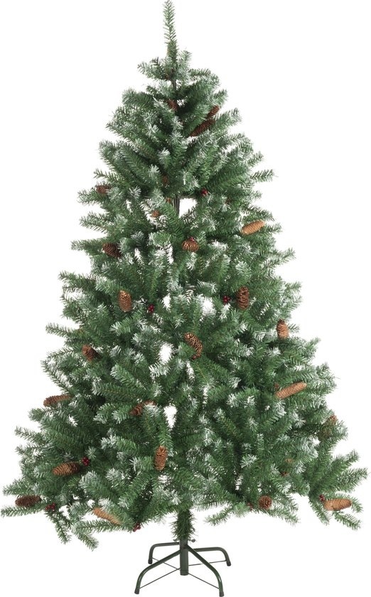 SD SD günstig Kaufen-Weihnachtsgeschenke Künstlicher Weihnachtsbaum - Fichte mit Tannenzapfen - Weihnachtsdekoration für drinnen - 1024 Wipfel - 210 cm - Grün. Weihnachtsgeschenke Künstlicher Weihnachtsbaum - Fichte mit Tannenzapfen - Weihnachtsdekoration 