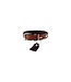 HUNTER 50 Bisonleder Halsband Cody, mittel, dunkelbraun