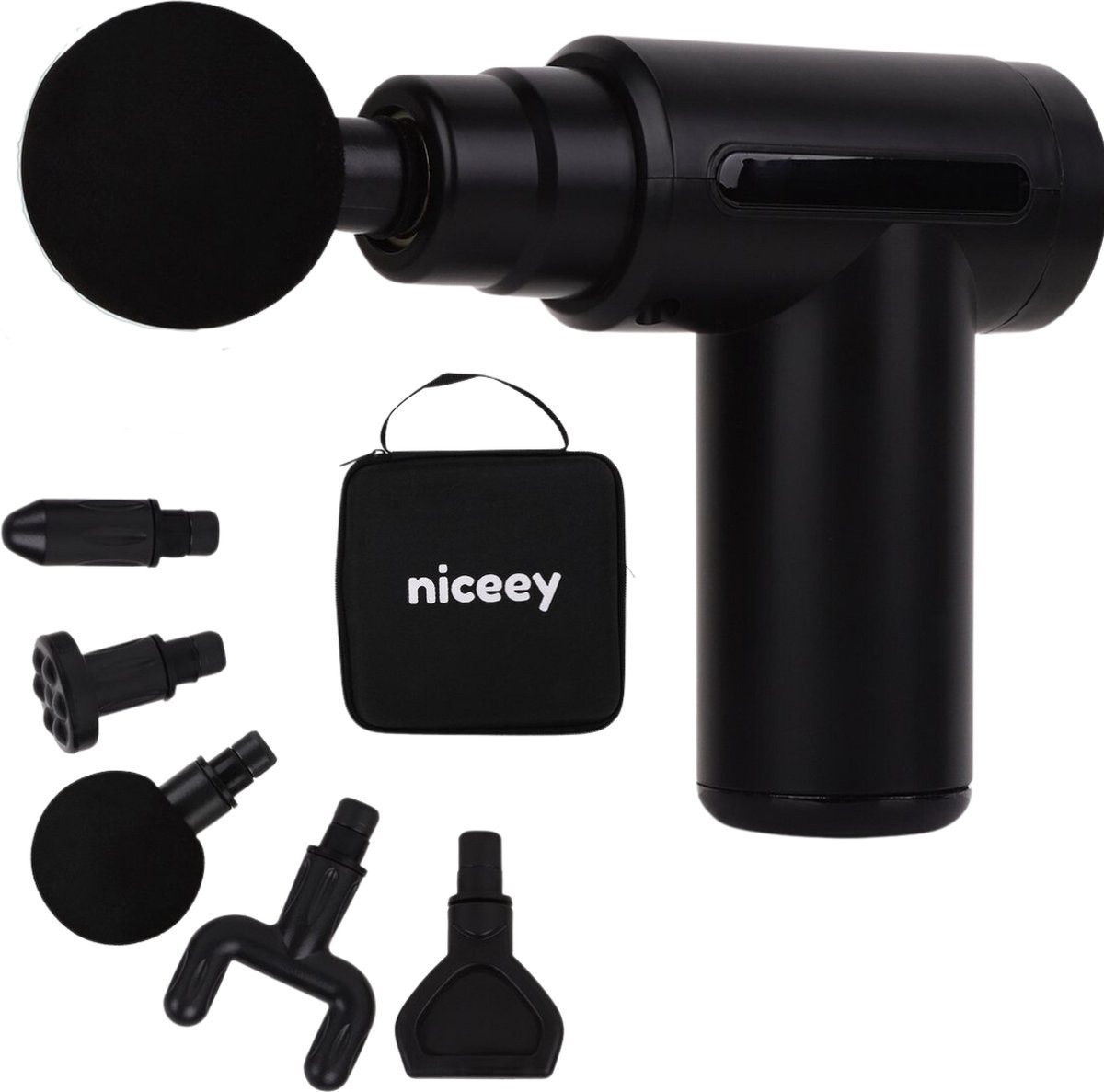 mini Pro günstig Kaufen-Niceey Professionelle Mini-Massagepistole - Kabellos - Schwarz. Niceey Professionelle Mini-Massagepistole - Kabellos - Schwarz <![CDATA[Möchten Sie Ihre Muskeln mit einer gezielten Streichelmassage behandeln? Entspannen Sie sich und lassen Sie die Seele 