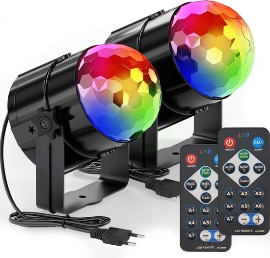 Discokugel,2cm günstig Kaufen-Auronic Rotierende Discolampe - Discokugel - LED - Fernbedienung und musikgesteuert - Kinder/Erwachsene. Auronic Rotierende Discolampe - Discokugel - LED - Fernbedienung und musikgesteuert - Kinder/Erwachsene <![CDATA[Das richtige Ambiente ist für jede P