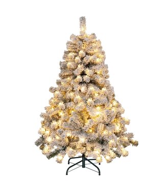 Coast Coast Snowflooked Weihnachtsbaum mit 295 Spitzen und 150 warmweißen LED-Lichtern 137 cm