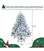 Coast Snowflooked Weihnachtsbaum mit 295 Spitzen und 150 warmweißen LED-Lichtern 137 cm