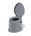 Coast Campingtoilette - Reisetoilette - mobile Toilette mit herausnehmbarem Eimereinsatz - grau