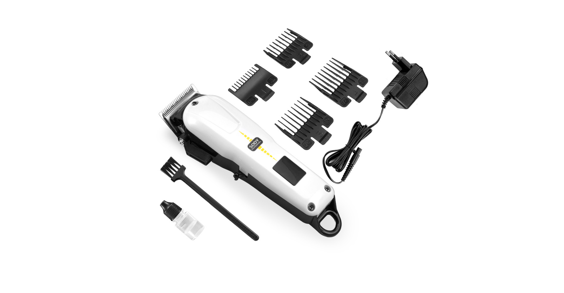 Kabel IDE günstig Kaufen-SODY Kabellose Haarschneidemaschine - Weiß. SODY Kabellose Haarschneidemaschine - Weiß <![CDATA[Leistungsstarker Haartrimmer, nach nur einer Stunde Ladezeit bietet der Akku bis zu 150 Minuten Nutzungsdauer. Während des Ladens oder Arbeitens zei