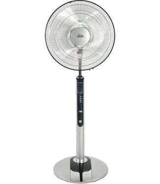 Solis Solis Fan-Tastic 750 Standventilator - Standventilator mit Fernbedienung - 130 cm hoch - Grau/Schwarz