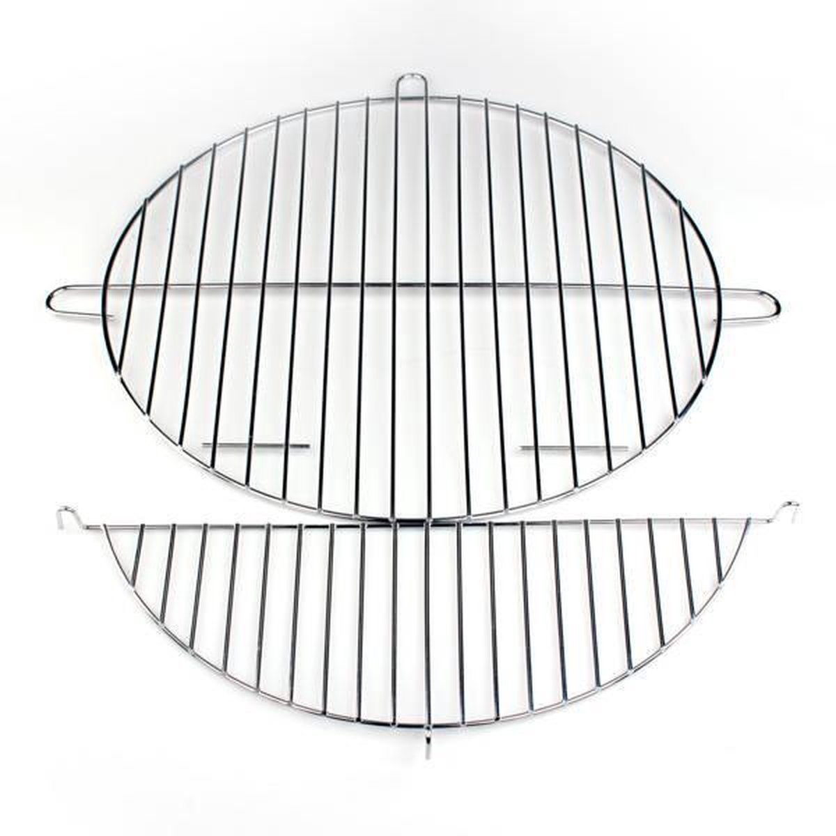 8718158569912 - Holzkohlegrill auf Rädern mit verstellbarem Rost - 47x47cm - BBQ