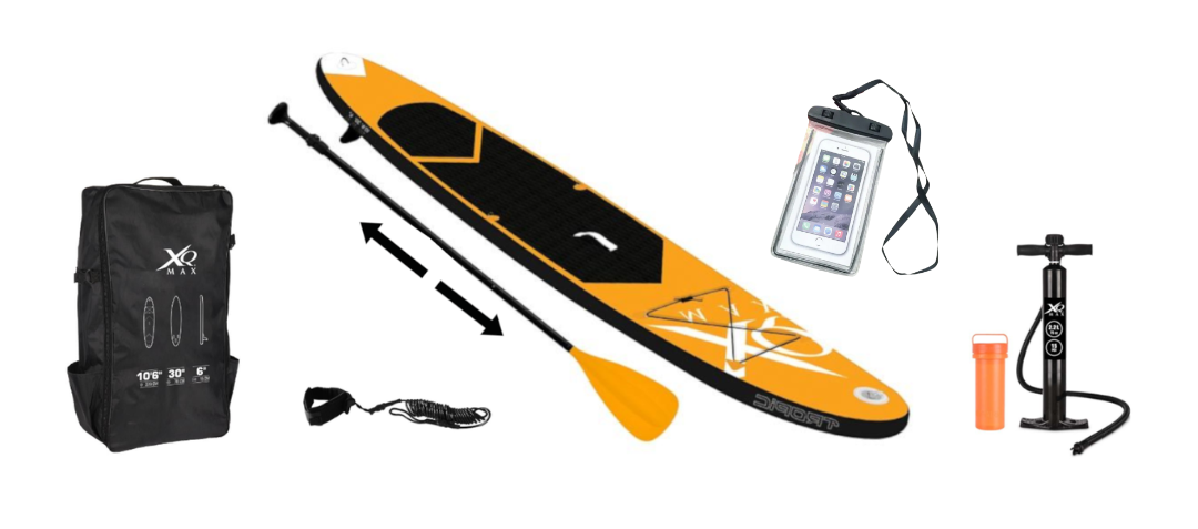 50 Teilig günstig Kaufen-XQ Max 6-teiliges SUP Board mit FREE Waterproof Phone Case - 320cm - Aufblasbar - Robuste Qualität - Max. 150kg. XQ Max 6-teiliges SUP Board mit FREE Waterproof Phone Case - 320cm - Aufblasbar - Robuste Qualität - Max. 150kg <![CDATA[Inklusive G