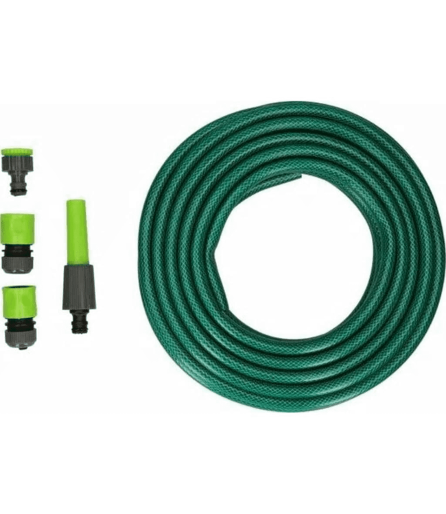 Kinzo Gartenschlauch - 15 Meter - Inkl. Düse und Anschlüsse
