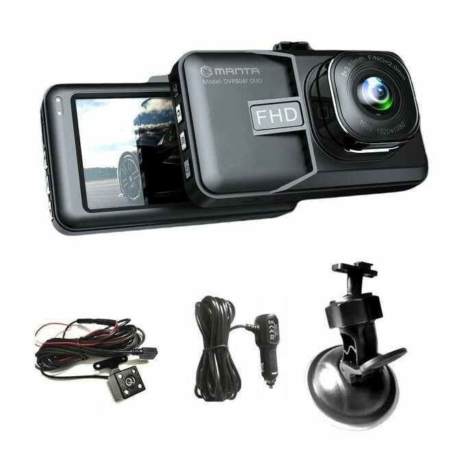 Auto 5 günstig Kaufen-DUO Dashcam. DUO Dashcam <![CDATA[* FHD-Auflösung * G-Sensor (greifbarer Beweis im Falle eines Aufpralls) * Inkl. Rückfahrkamera * Integriertes Mikrofon * Vollautomatisch * Anschlüsse: MiniUSB, MiniHDMI Manta DVR504F FHD DUO Dashcam Die Kamera ist mit 