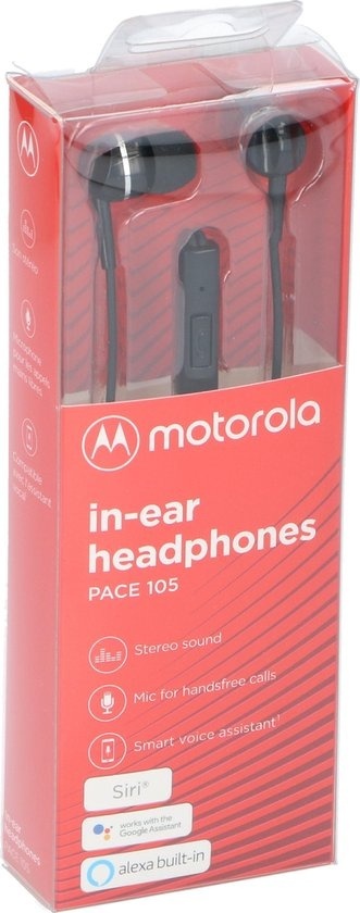 5012786038493 - Pace 105 Kopfhörer - In-Ear - Mikrofon - schwarz 5012786038493 - Pace 105 Kopfhörer - In-Ear - Mikrofon - schwarz