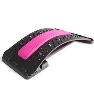 EarKings EarKings Rückenstrecker-Massagegerät mit weichen Massagepads - verstellbarer Rückenstrecker für optimale Entspannung - Pink