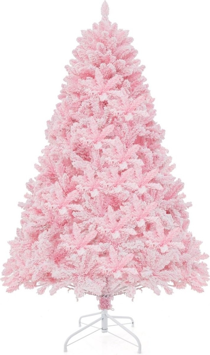 18 cm günstig Kaufen-Künstlicher Weihnachtsbaum Coast - verschneit - 180 cm - Rosa. Künstlicher Weihnachtsbaum Coast - verschneit - 180 cm - Rosa <![CDATA[Lassen Sie sich von dem rosafarbenen Weihnachtsbaum mit Bonbonmotiv überraschen! Der dreiteilige Weihnachtsbau