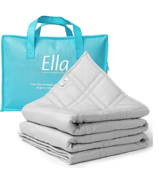 Ella EL Life Wiegedecke 7kg - 150 x 210cm - Wiegedecke - OEKO-TEX Baumwolle - Hellgrau