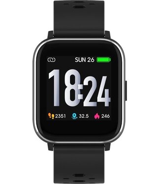 Denver Denver SW-162 - Smartwatch - Sportuhr - Uhr - Herzfrequenzmesser - Temperaturmesser - Geeignet für iOS & Android - Schwarz