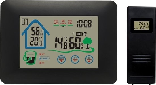 und 2  günstig Kaufen-Denver WS-520 - Wetterstation - Innen und Außen - Misst Temperatur - Luftfeuchtigkeit - Schwarz. Denver WS-520 - Wetterstation - Innen und Außen - Misst Temperatur - Luftfeuchtigkeit - Schwarz <![CDATA[Die vollständig drahtlose Denver WS-520 We