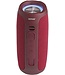 Denver Bluetooth-Lautsprecher mit LED-Beleuchtung - Musikbox mit wiederaufladbarem Akku - TWS-Paarung - AUX - BTV220 - Bordeauxrot