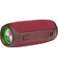 Denver Bluetooth-Lautsprecher mit LED-Beleuchtung - Musikbox mit wiederaufladbarem Akku - TWS-Paarung - AUX - BTV220 - Bordeauxrot