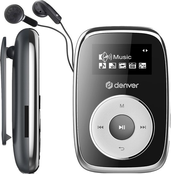 Schwarz 32GB günstig Kaufen-Denver MP3-Player inkl. Ohrhörer - 32GB - Shuffle-Modus - Kinder & Erwachsene - Befestigungsclip - AUX - MicroSD - MPS316 - Schwarz. Denver MP3-Player inkl. Ohrhörer - 32GB - Shuffle-Modus - Kinder & Erwachsene - Befestigungsclip - AUX -