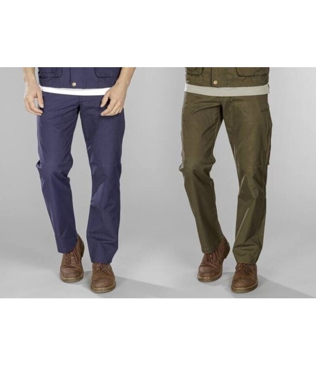 Westfalia Herren-Shorts mit Reißverschlusstasche hinten blau/grau Größe 28 (kurz)