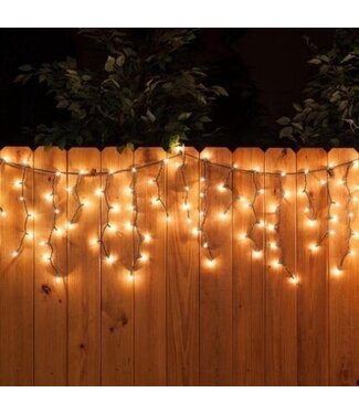 Giftmas Giftmas Eiszapfen-Weihnachtsbeleuchtung - Weihnachtsbeleuchtung für den Außenbereich - 120 LEDs - 4m - Verkettbar bis zu 12m - Für Innen und Außen