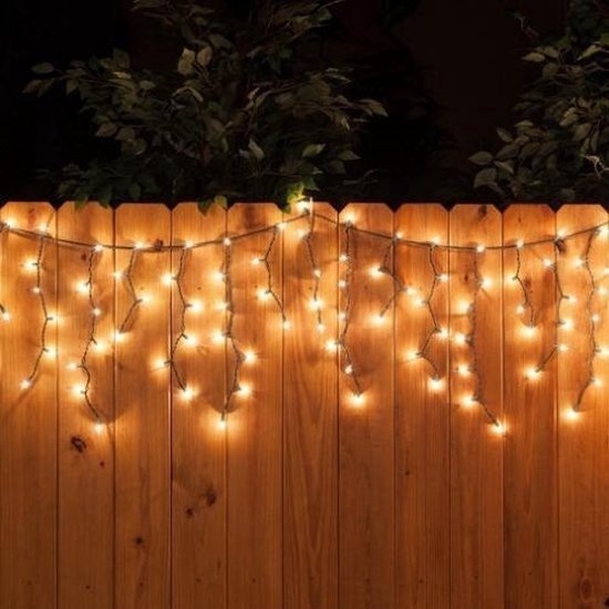 Giftmas Eiszapfen-Weihnachtsbeleuchtung - Weihnachtsbeleuchtung für den Außenbereich - 120 LEDs - 4m - Verkettbar bis zu