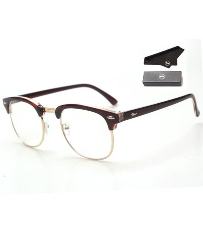 LC Eyewear Computerbrille - Blaulichtbrille - Displaybrille - Club - Unisex - Braun