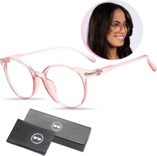 Stilvolle  günstig Kaufen-LC Eyewear Computerbrille - Blaulichtbrille - Displaybrille - Unisex - Transparent Pink. LC Eyewear Computerbrille - Blaulichtbrille - Displaybrille - Unisex - Transparent Pink <![CDATA[Diese stilvolle Computerbrille von LC Eyewear ist die perfekte Lösun