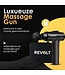 Revolt - Massagepistole - 30 verschiedene Geschwindigkeiten - 6 Aufsätze - Deluxe-Aufbewahrungskoffer - Deep Tissue - für Muskelerholung & Verletzungen - hohe Amplitude