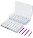 Rubye® Aufbewahrungsbox für Diamantmalerei - Sortierbox - Diamantmalerei für Erwachsene - Stifte - Pinzette - Aufbewahrungsbox 84 Boxen