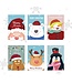 Giftmas Giftmas Weihnachtskarten - Grußkarten - 36 Stück - Mit Umschlägen und Aufklebern - 10x15cm