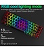 ZIYOU LANG T8 RGB Mechanische 68Tasten Gaming-Tastatur - Windows/Mac Spiele-Tastatur - Brauner Schalter - QWERTY - Mechanische Tastatur - Schwarz