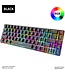 ZIYOU LANG T8 RGB Mechanische 68Tasten Gaming-Tastatur - Windows/Mac Spiele-Tastatur - Brauner Schalter - QWERTY - Mechanische Tastatur - Schwarz