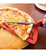 GS Pizzaschneider 33x12 cm - Pizzaschaufel - Pizzaschneider - Pizzamesser - Rot