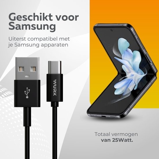 8720986030922 - Wurk - USB-zu-USB-C-Ladekabel - 1M 8720986030922 - Wurk - USB-zu-USB-C-Ladekabel - 1M
