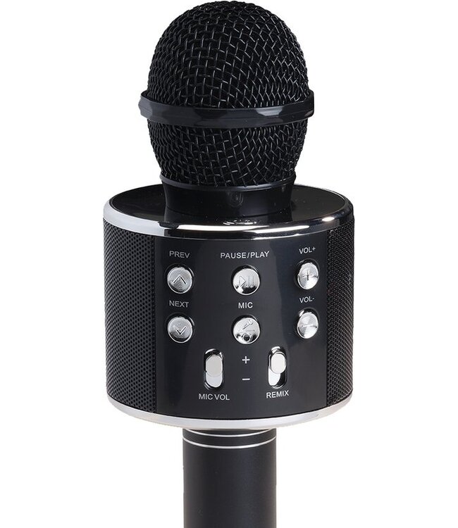 Denver Karaoke-Mikrofon Bluetooth - Drahtlos - Karaoke-Set - Eingebauter Lautsprecher - AUX - MicroSD - KMS20 - Schwarz