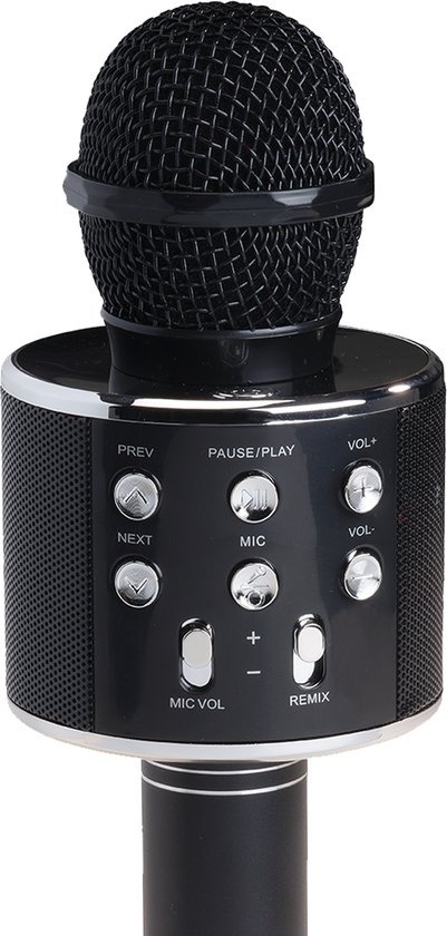 Smartwatch,Bluetooth günstig Kaufen-Denver Karaoke-Mikrofon Bluetooth - Drahtlos - Karaoke-Set - Eingebauter Lautsprecher - AUX - MicroSD - KMS20 - Schwarz. Denver Karaoke-Mikrofon Bluetooth - Drahtlos - Karaoke-Set - Eingebauter Lautsprecher - AUX - MicroSD - KMS20 - Schwarz <![CDATA[Bring
