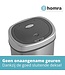 Homra FONIX Sensor - Edelstahl-Mülleimer - Automatischer Soft-Close-Deckel - 40L - Silber
