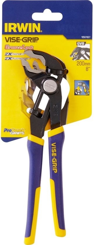 5706915076271 - Irwin Wasserpumpenzange GV8 GrooveLock PTG 8 200 mm - 10507627 5706915076271 - Irwin Wasserpumpenzange GV8 GrooveLock PTG 8 200 mm - 10507627